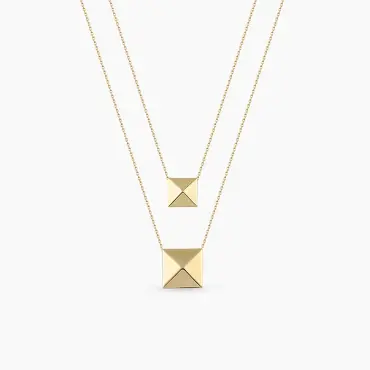 Vector Sarı Altın Kolye - Nev Jewellery (1)