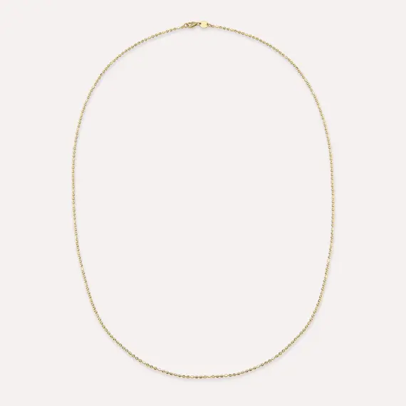 Vein Yellow Gold Chain - 1