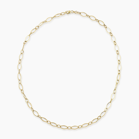 Vena Yellow Gold Italian Necklace - Nev Jewellery