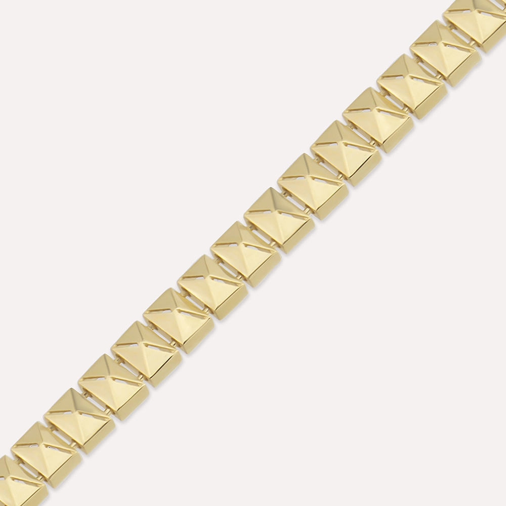 Vertex Yellow Gold Bracelet - 4