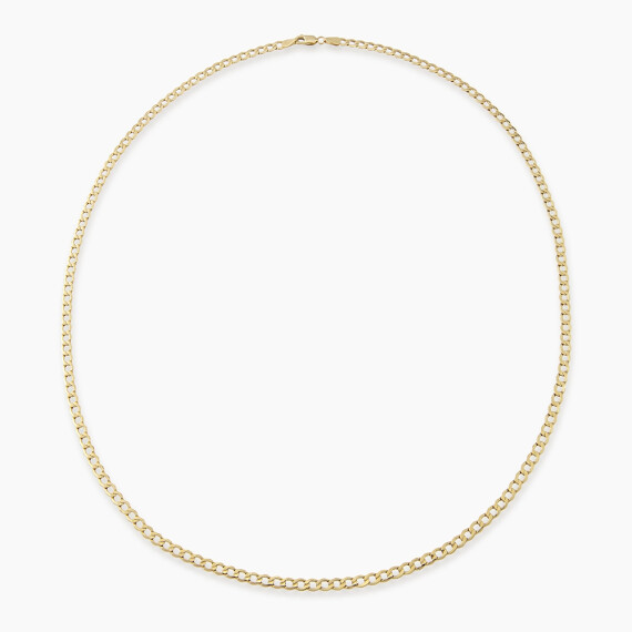 Vigor Yellow Gold Italian Necklace - Nev Jewellery