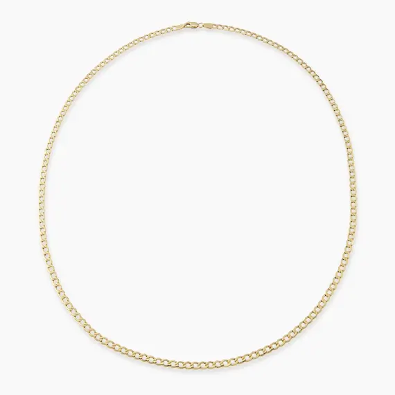 Vigor Yellow Gold Italian Necklace - 1