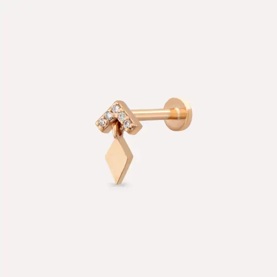 Vina Diamond Rose Gold Piercing - 1