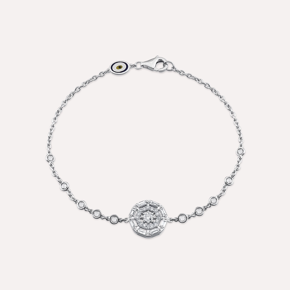 Viva 0.62 CT Elmas ve Pırlanta Taşlı Beyaz Altın Bileklik - Nev Jewellery (1)