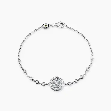 Viva 0.62 CT Elmas ve Pırlanta Taşlı Beyaz Altın Bileklik - Nev Jewellery (1)