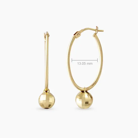 Viva Yellow Gold Italian Earring - 3