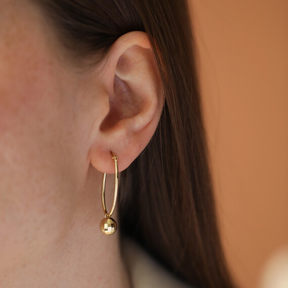 Viva Yellow Gold Italian Earring - Nev Jewellery