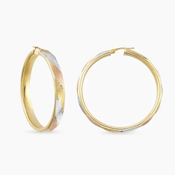 Vortice Gold Italian Earring - 1