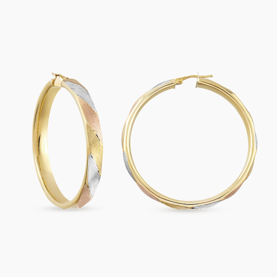 Vortice İtalyan Halka Küpe - Nev Jewellery