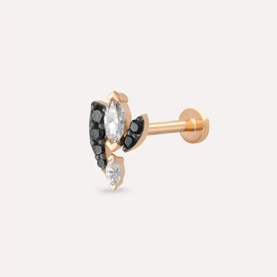 Wendy Black Diamond Rose Gold Piercing - 1