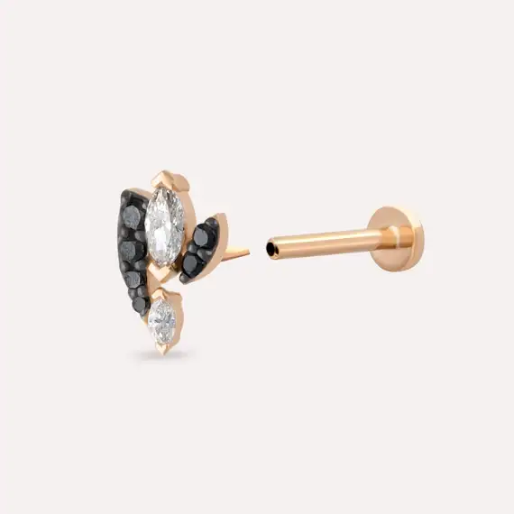 Wendy Black Diamond Rose Gold Piercing - 4