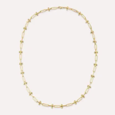 Wick Sarı Altın Kolye - Nev Jewellery (1)