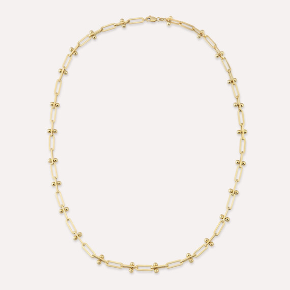 Wick Sarı Altın Kolye - Nev Jewellery