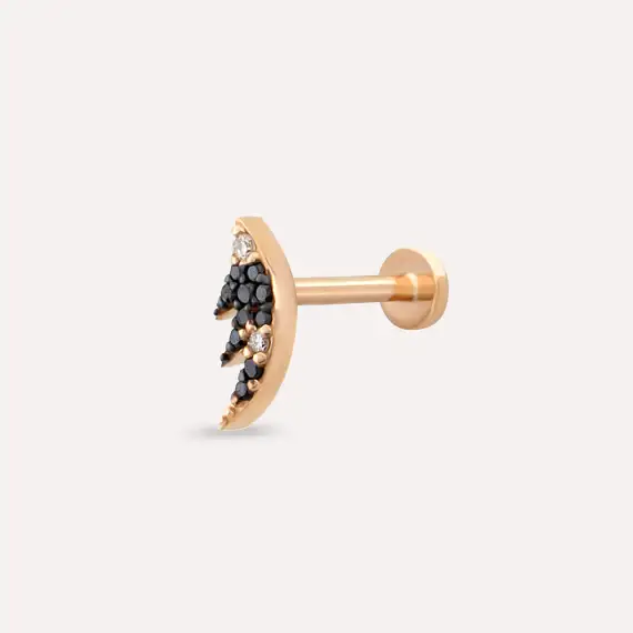 Wing Black Diamond Rose Gold Piercing - 1