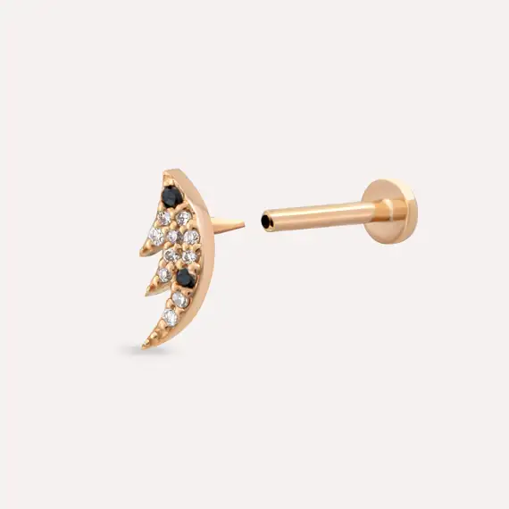 Wing Diamond Rose Gold Piercing - 4