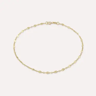 Wispy Sarı Altın Bileklik - Nev Jewellery (1)