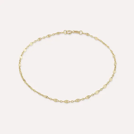 Wispy Yellow Gold Bracelet - 1