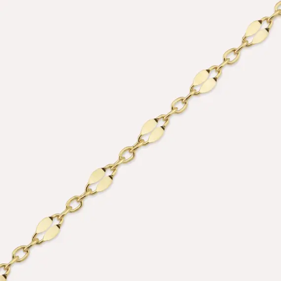 Wispy Yellow Gold Bracelet - 3