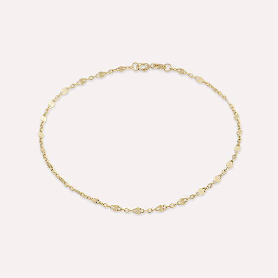 Wispy Yellow Gold Bracelet - Nev Jewellery