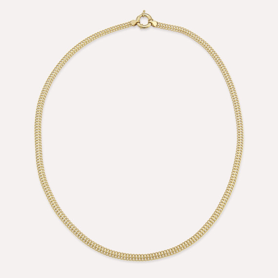 Woven Yellow Gold Necklace - Nev Jewellery