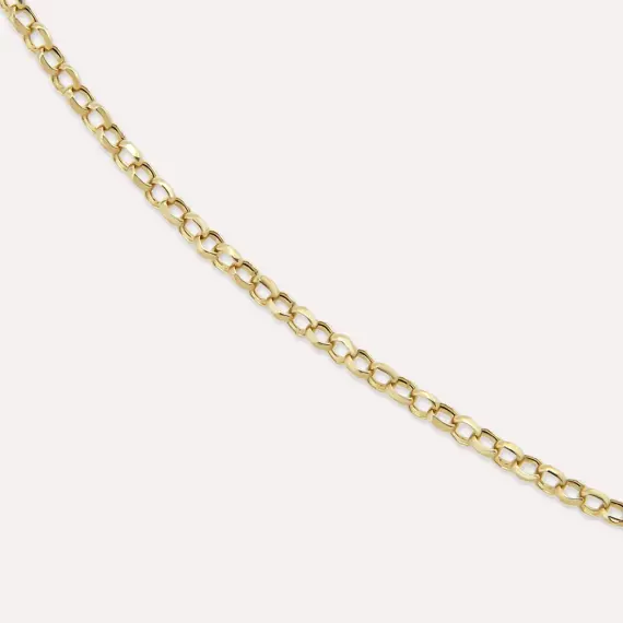 Yellow Gold Chain Necklace - 3