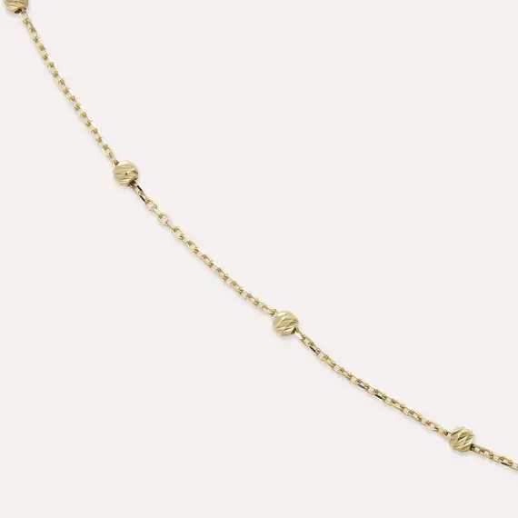 Yellow Gold Chain with Dorica Detail - 3