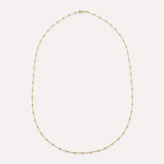 Yellow Gold Dorica Detailed Necklace - 1