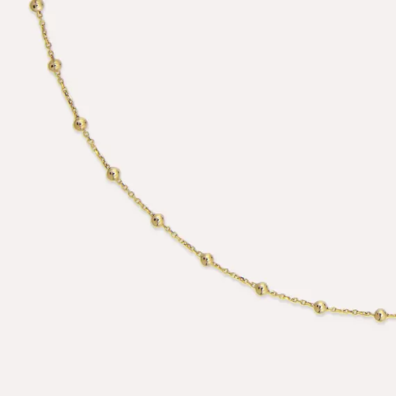 Yellow Gold Dorica Detailed Necklace - 3