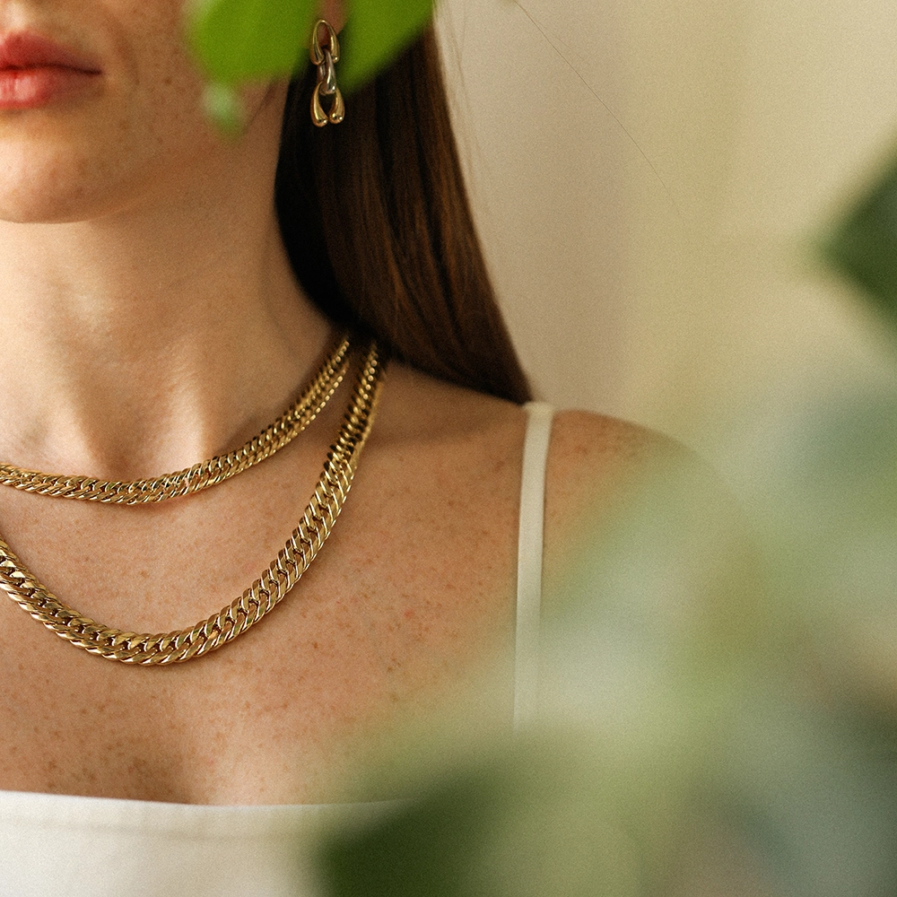 Yellow Gold Italian Gourmet Necklace - 3