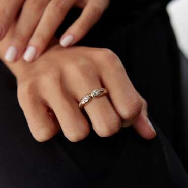 Yılan Tasarım Taşlı Yüzük - NEV JEWELLERY (1)