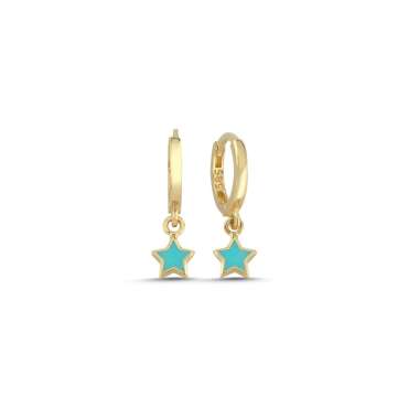 Yıldız Mineli Çocuk Küpe - NEV JEWELLERY