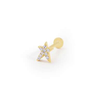 Yıldız Taşlı Piercing - NEV JEWELLERY (1)