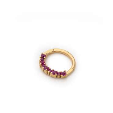 Zümrüt Taşlı Piercing - NEV JEWELLERY